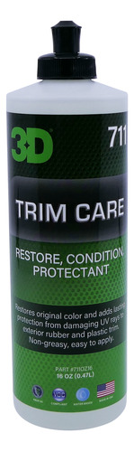 3d Trim Care Restaurador Revividor De Plásticos Y Moldura