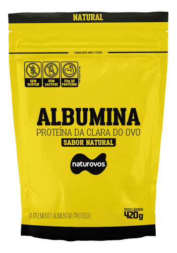 Albumina Naturovos 420g - Natural