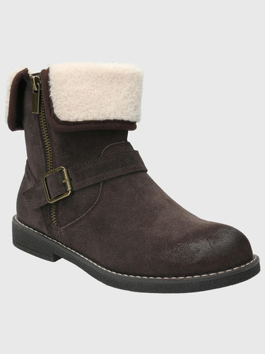 Botin Cuero Mujer Claire Café Hush Puppies