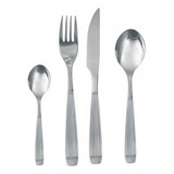 Set Tenedor Cuchillo Cuchara Cucharita Acero Inox Carol