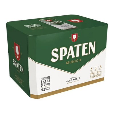 Cerveja Spaten Puro Malte lata 350ml 12 u | MercadoLivre