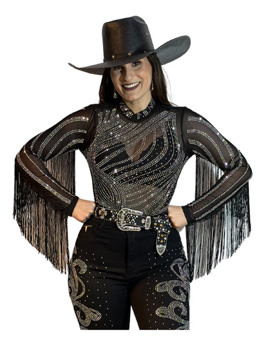 Body Rodeo Sessions Tule Strass E Franjas Moda Country 
