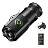 Linterna Led Tactical Titanium Laser Pro Camping Trail Usb