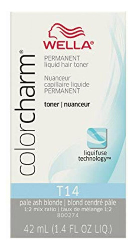 Wella Color Charm Permanent Liquid Hair Toner T-14, Silver