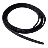 Malla Cubre Cable Piel De Serpiente Negro 5mm Por Metro