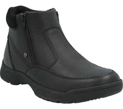 Botin Cuero Hombre Chief Negro Hush Puppies