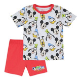 Pijama De Verano Mickey Mouse Y Sus Amigos - Talla 3