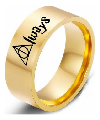 Anillo Insignia Con La Letra Always Para Hombre, Anillos De