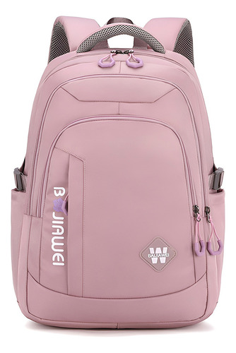 Mochila Antirrobo Para Escolar Viaje Estilo Juvenil Casual Unisex De Gran Capacidad Con Multi Bolsillos Mochila 40l Color Rosa/violeta Diseño De La Tela 35l