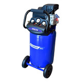 Compresor De Aire Hyundai 75lt 2hp Tanque Vertical Hyac75v Color Azul Frecuencia 60 Hz