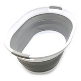 Sammart Plegable De Plástico Cesta De Lavadero - Oval Tub /