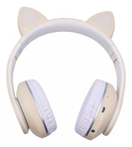 Fone De Ouvido Orelha De Gatinho Sem Fio Bluetooth Regulável