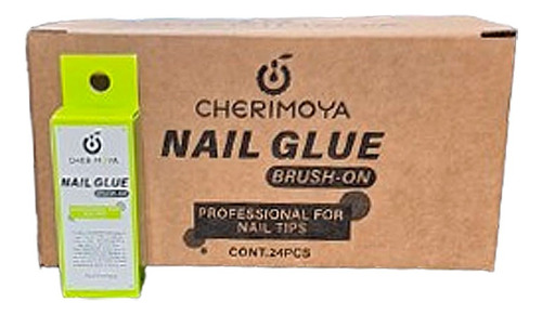 Pegamento Profesional Tips Nail Glue Press On Cherimoya X24u