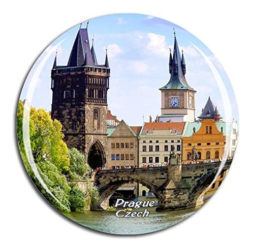 Imán Para Nevera Con Diseño De Charles Bridge De Praga