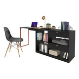 Kit De Mesa E Cadeira Estilo Industrial Moderno Home Office