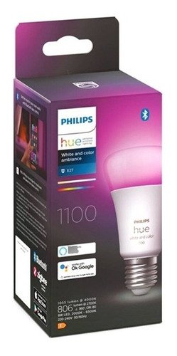 Philips Hue Lampara Led E27 Color 9w 1100 Lm 