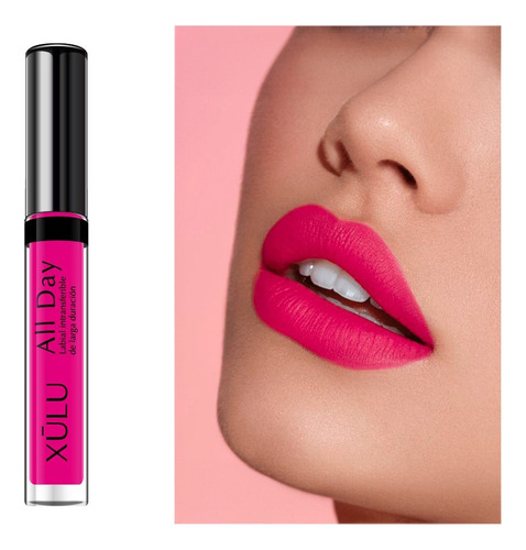 Labial Larga Duracion Intransferible All Day Fucsia