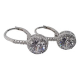 Aros Brisura Colgante Cubic Micropave Blanc Plata 925 Rodhin