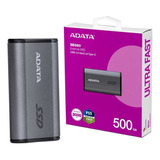 Disco Sólido Externo Adata Aeli 500 Gb Usb 3.2 Tipo C Gris