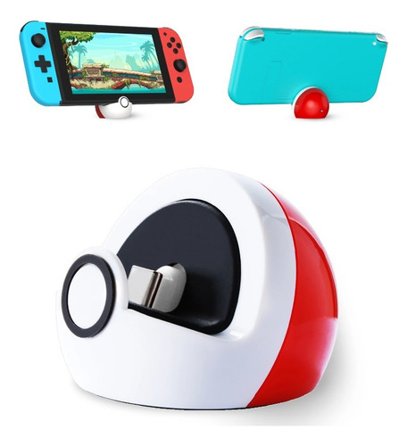Base Cargador Para Nintendo Switch Y Lite Modelo Pokebola