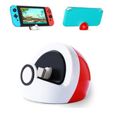 Base Cargador Para Nintendo Switch Y Lite Modelo Pokebola