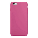 Capa Capinha Silicone Veludo Compatível C/ iPhone 6 E 6s Cor Rosa Hibisco