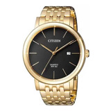 Relógio Citizen Quartz Masculino Bi5072-51e / Tz20699u Cor Da Correia Dourado Cor Do Bisel Dourado Cor Do Fundo Preto