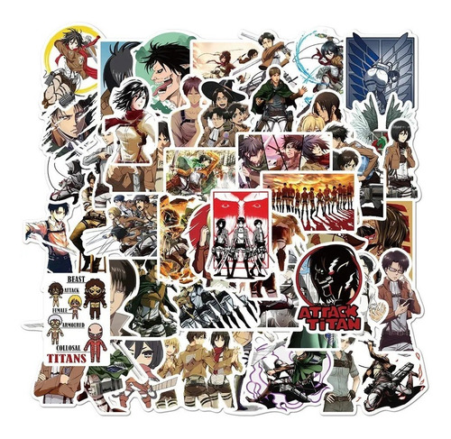 Anime A Escoger Variado 50 Calcomanias Stickers Anime Manga