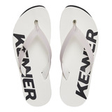 Chinelo Sandália Kenner Red Dnn-19 Masculino Branco E Preto