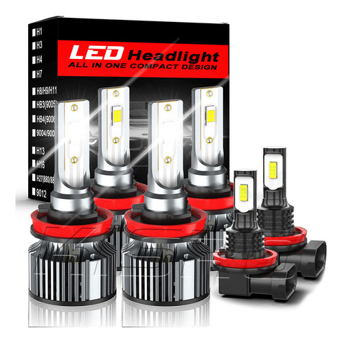 Kit Faros Luz Led H9 H11 H8 30000lm Para Nissan Alta/baja .