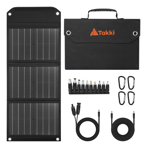 Takki - Panel Solar De 30 W, Kit De Cargador De Bateria Pleg