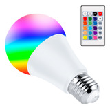 Bombilla Rgb Blanca Con Control Remoto Inteligente De 15 W