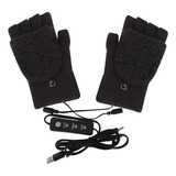 Guantes Térmicos De Medio Dedo Con Calefacción Usb Para Invi