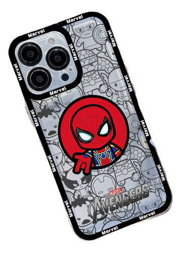 Funda De Teléfono Avengers Spiderman Para iPhone 15, 14, 13,