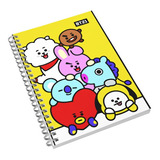 Bt21 Amarillo Musica Kpop Libreta De Dibujo Pasta Dura