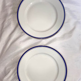 Antiguos 7 Platos Playos Porcelana Alemana Bavaria