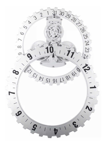 Reloj Calendario Mecanismo De Engranajes A La Vista