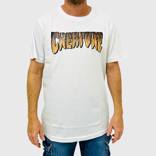 Camiseta Creature Logo Rust Branco Coleção Verão 2022