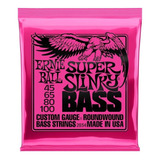 Paquete Cuerdas Bajo Ernie Ball Super Slinky 45-100 2834