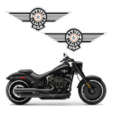 Adesivo Tanque Harley Davidson Fat Boy Special Hdcb003 Cor Harley Davidson - Prata