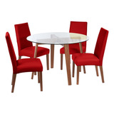 Jgo. De Comedor Valencia S/cadiz Pu Rojo