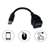 Cabo Adaptador Otg Tipo C Pendrive Para Celular E Tablet