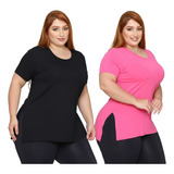 Kit 2 Blusas Feminina Plus Size Veste Legging Roupa Fitness