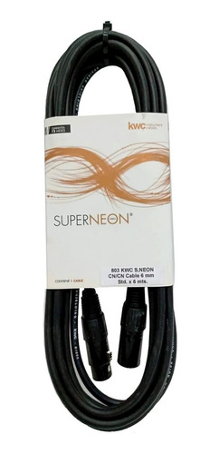 Cable Xlr Canon Kwc Superneon 6 Mts Mod 803