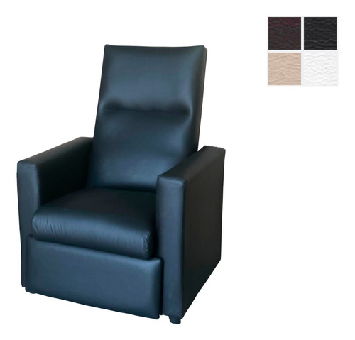 Sillon Individual 1 Cuerpo Relax Recta Eco Cuero