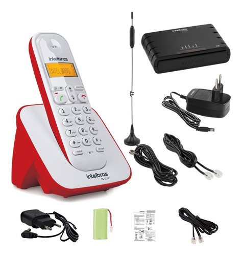 Telefone Intelbras  Ts 3110 Sem Fio - Cor Vermelho