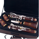 Clarinete Profesional Red Wood, Chapado En Oro, 17 Teclas