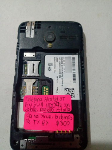 Alcatel Ot Pixi 3 4009 Con Detalle