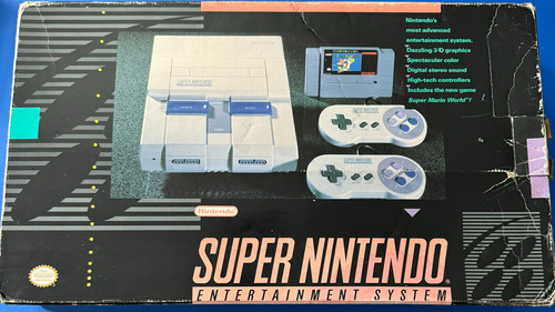 Consola Super Nintendo Con Caja Original