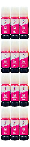 12 Botella Para Epson 544 L1210 L3210 L3250 Tinta Compatible